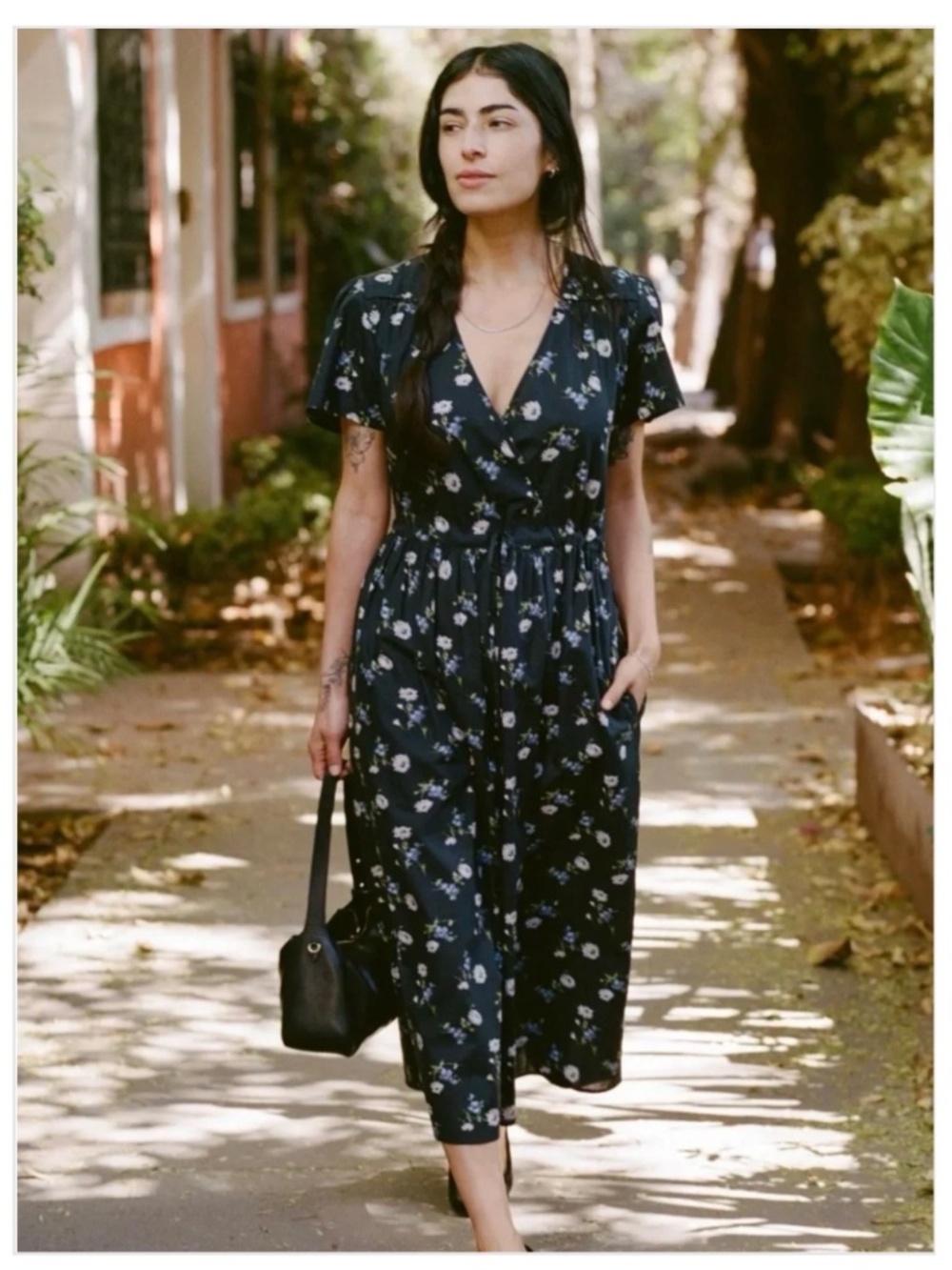 Christy Dawn The Dawn Dress in Raven Daisy , Size S
